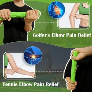 Flexible Non-slip Twisting Hand Exercise Bar,Relieves Tendonitis Pain( 1 pack)